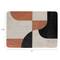 Hello Honey Marble Cutting Board with Abstract Design, White, Rust Color and Black